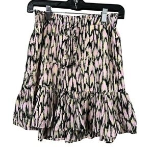 SCOTCH SODA AMSTERDAM Women's XS Tiered Ruffle Mini Skirt Drawstring Waist